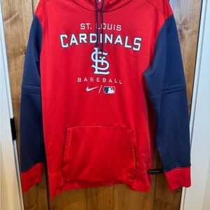 Nike St. Louis Cardinals Red and Blue Hoodie
